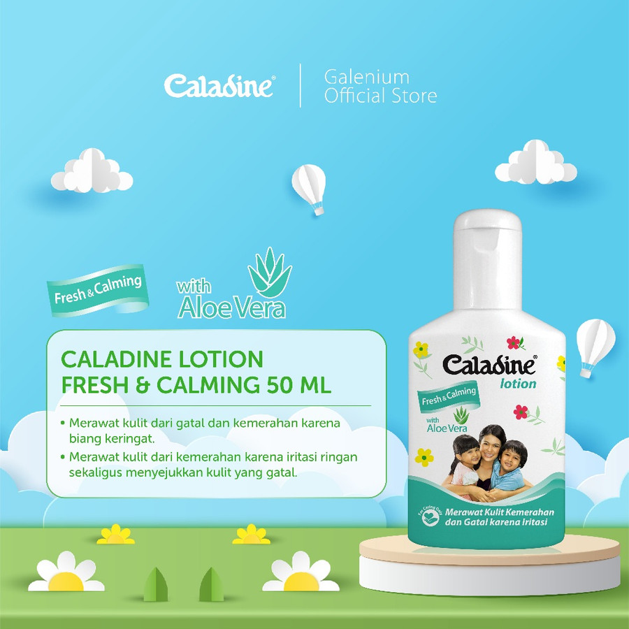 Galenium Pharmasia Laboratories Caladine Lotion Fresh & Calming with Aloe Vera