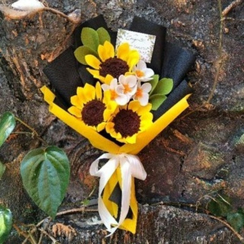Flannel Bouquet Sunflower 1