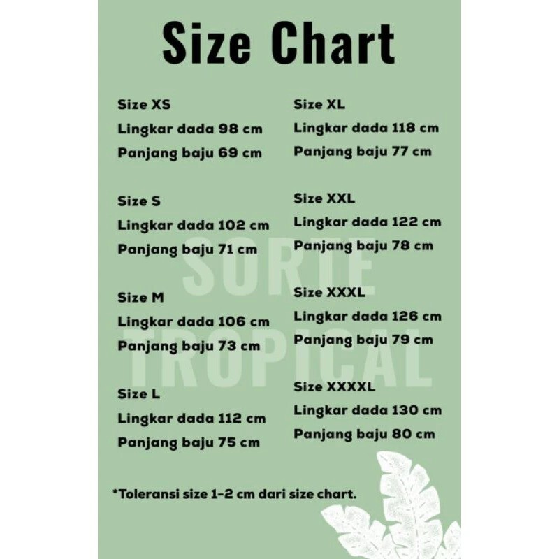  SORTE TROPICAL Hawaii Pantai Floral Daun