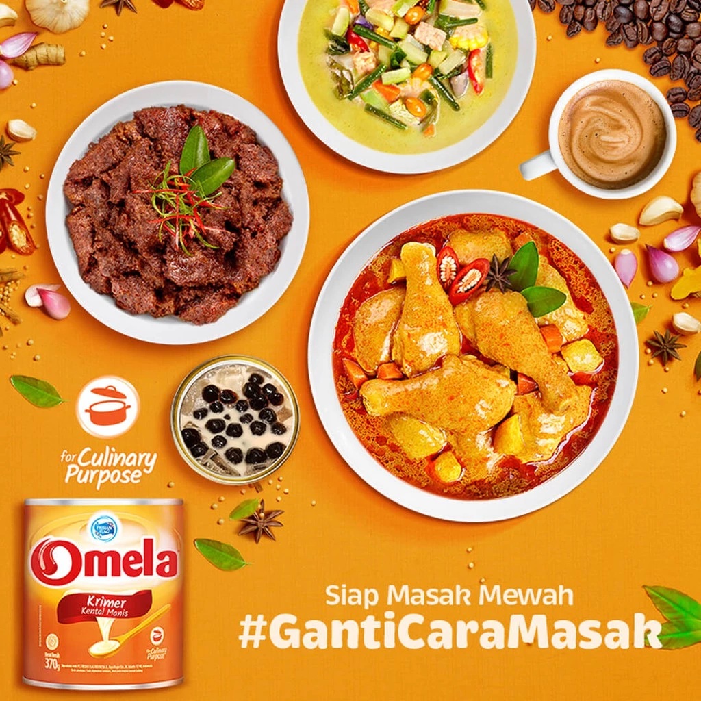 Frisian Flag Indonesia Omela Krimer Kental Manis 370 gram