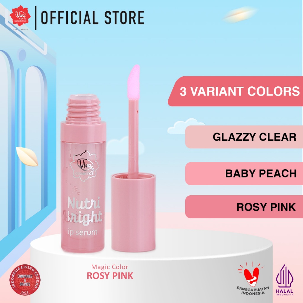 VITAPHARM Viva Nutri Bright Lip Serum Rosy Pink