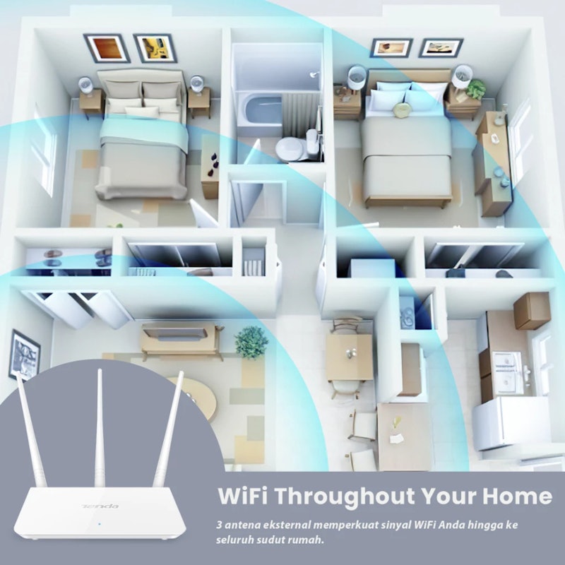 Tenda Wireless N300 Easy Setup Router 4