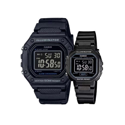 Casio W-218H-1BVDF & LA-20WH-1BDF