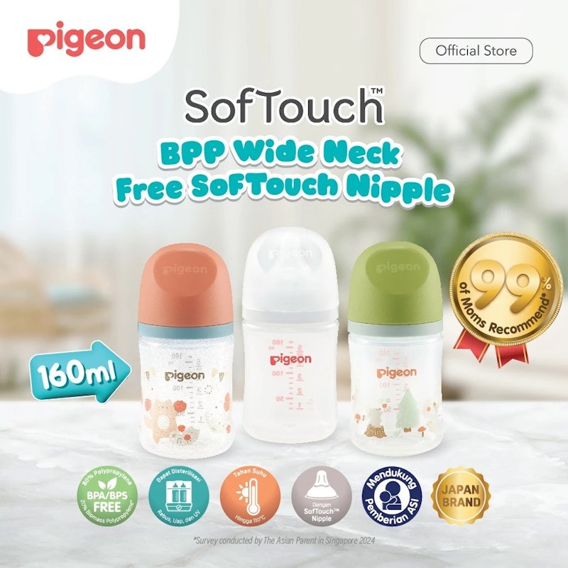 Botol PP Wide Neck with SofTouch Nipple 5