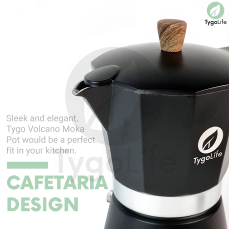 Tygo Volcano Lite Moka Pot 6 Cups 5