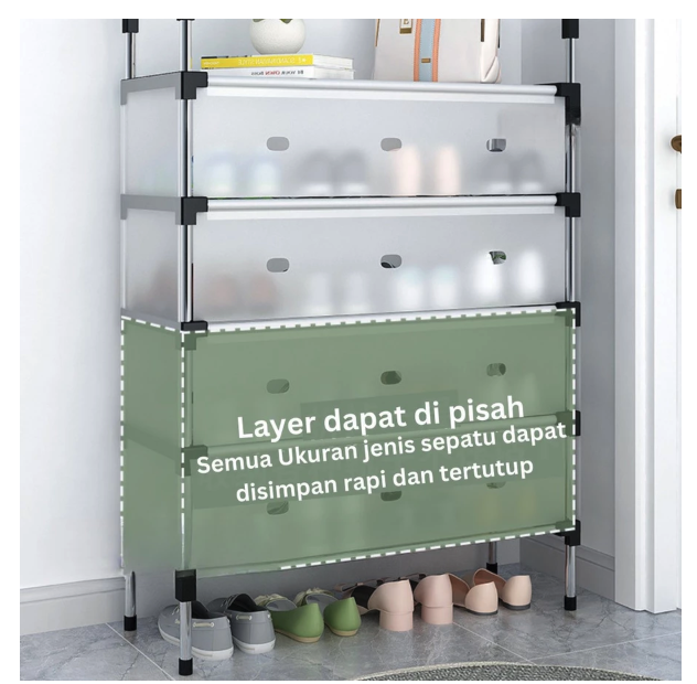  Aonez Rak Sepatu 2 in 1