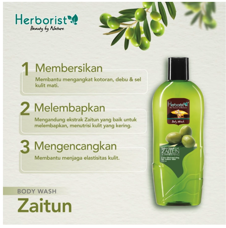 Herborist Sabun Mandi Cair Zaitun + Whitening
