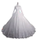 Muslim Women White Wedding Gown 1