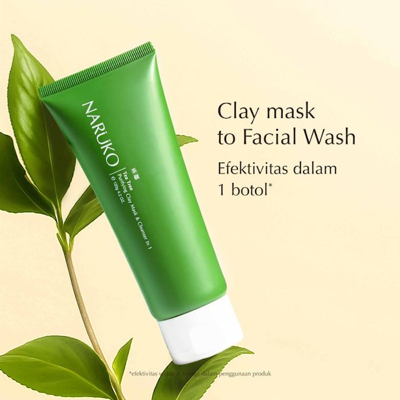 NARUKO Tea Tree Purifying Clay Mask & Cleanser In 1 4