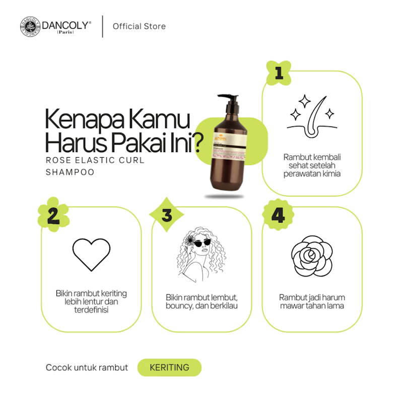 Dancoly Rose Elastic Curl Shampoo 4