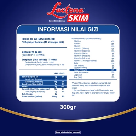 Mirota KSM  Lactona Skim Low Fat