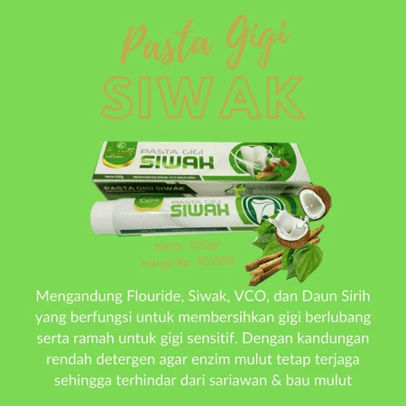 Batrisyia Herbal Indonesia Batrisyia Pasta Gigi Siwak