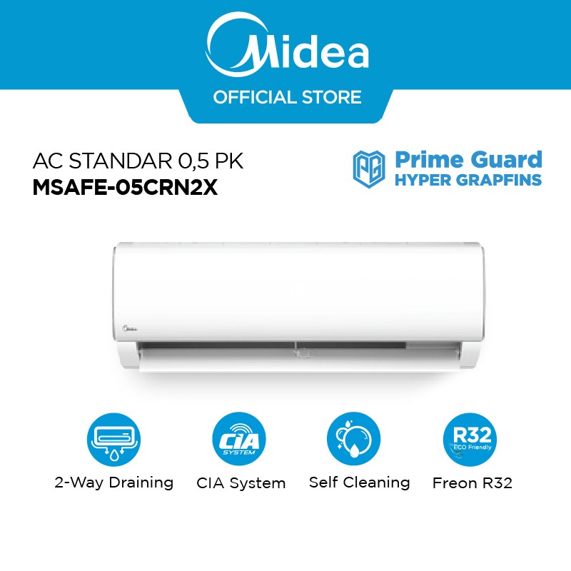 Midea Midea AC Standard 0.5 PK R32 Series MSAFE-05CRN2X