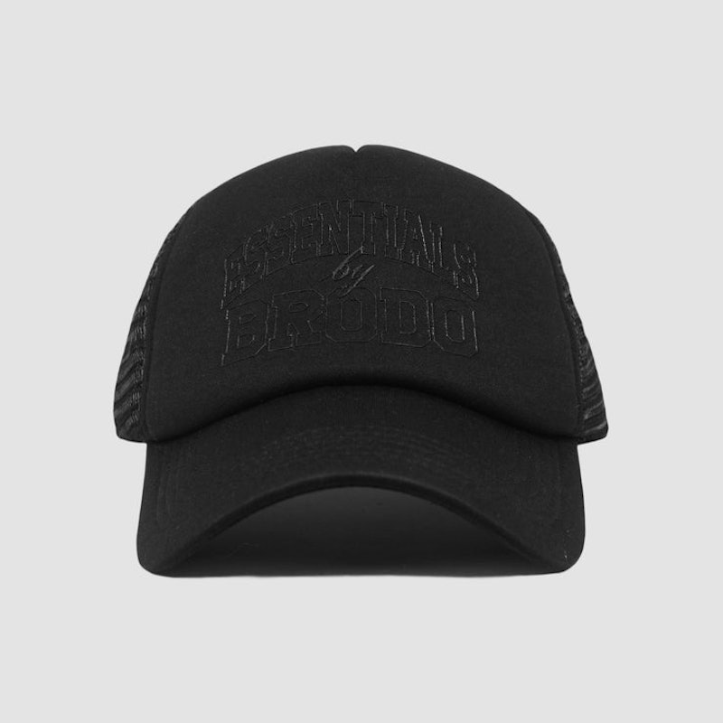 BRODO Bigger Trucker Hat All Black 2