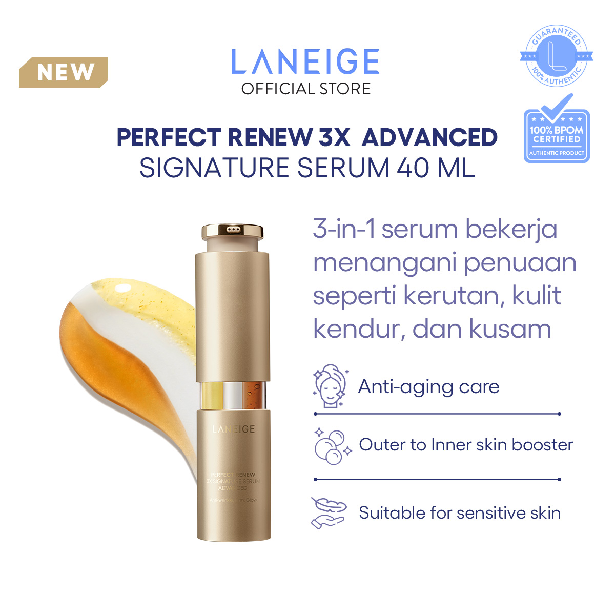 AmorePacific LANEIGE Perfect Renew 3X Signature Serum 
