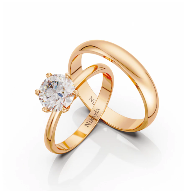Nikayla Jewelry Couple Rings Silver 3