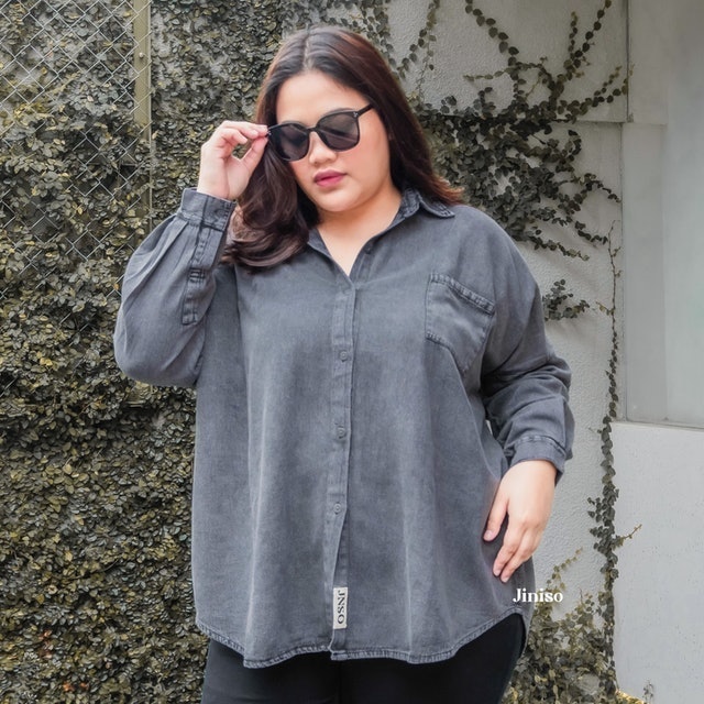 Big Size Kemeja Denim Oversize Hyper Active 2