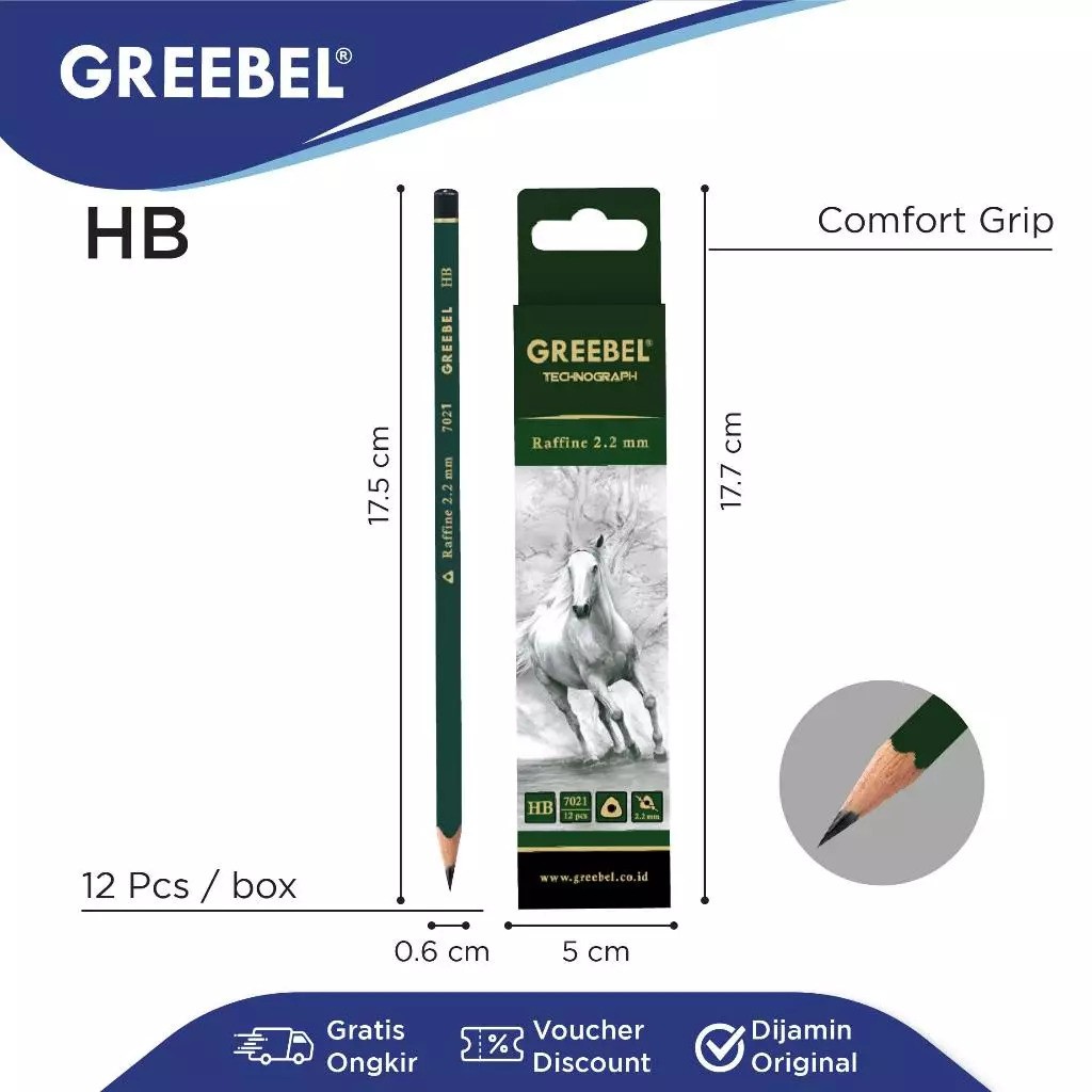 Greebel® Pensil Pencil Kayu HB 7021