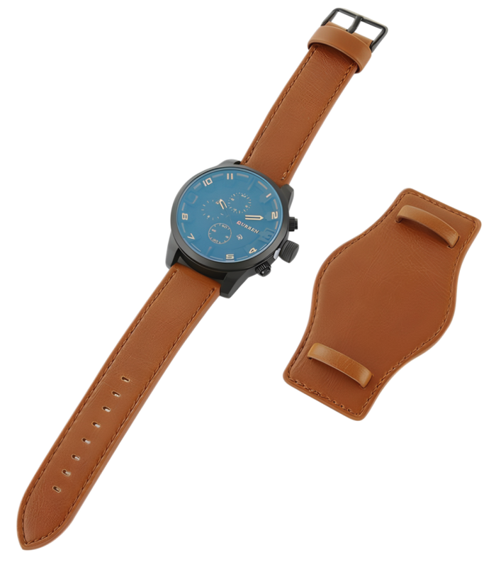 Curren Coffee Brown Leather Men’s Watch 8225