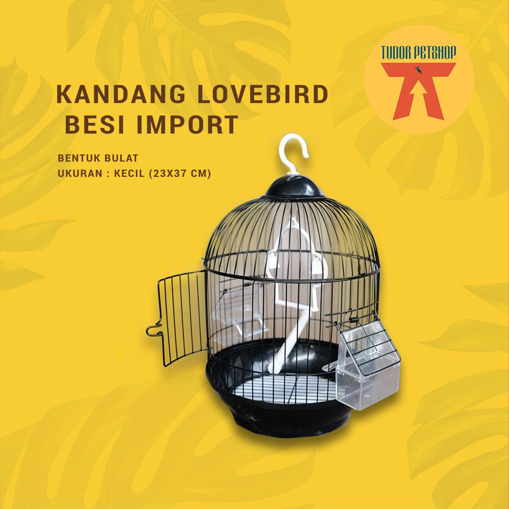  Sangkar Burung Bulat Besi Lovebird