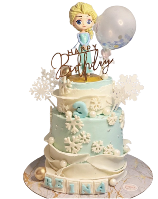 Custom Kue 2 Tingkat Frozen