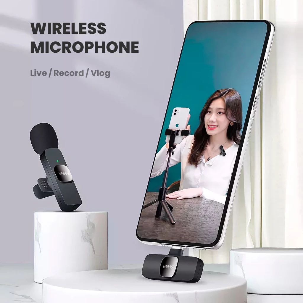 UNEED Wireless Microphone Clip On 4