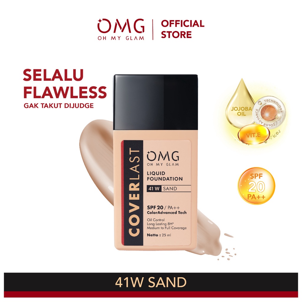 Paragon Technology and Innovation OMG Coverlast Liquid Foundation 41W Sand Serum