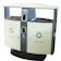 Krisbow Dust Bin 2 Compartment Outdoor Recycle 1