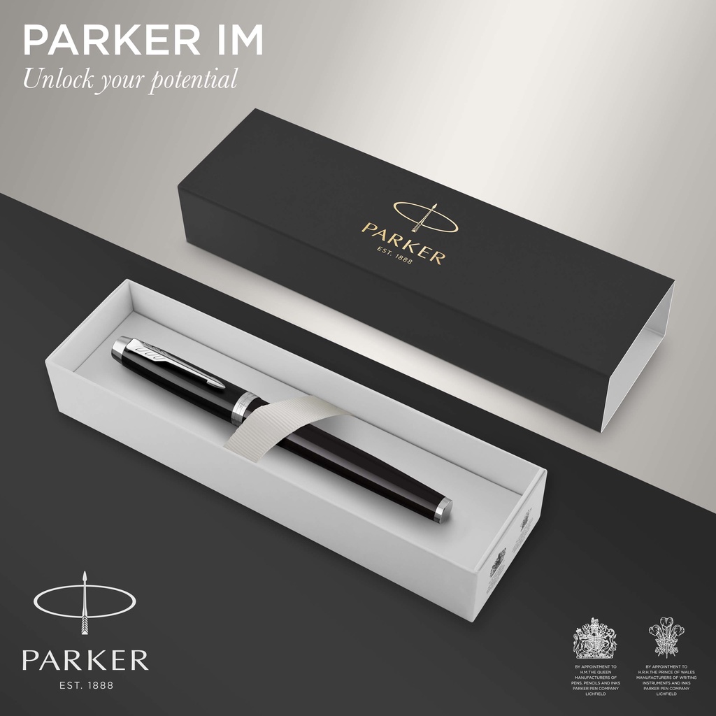 Parker IM Black Chrome Trim Rollerball 2