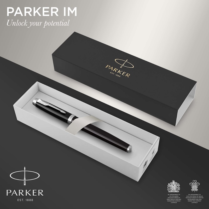 Parker IM Black Chrome Trim Rollerball 2