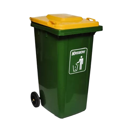 Tempat Sampah dengan Roda + Tutup 100 Liter 1