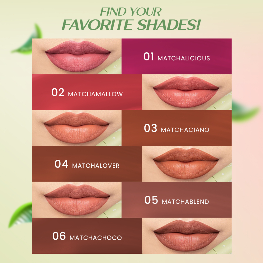 Hanasui Mattedorable Lip Cream Matcha 02 Matchamallow