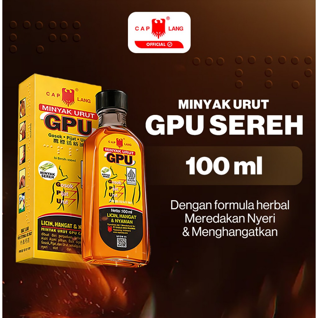 Cap Lang Minyak Urut GPU Sereh