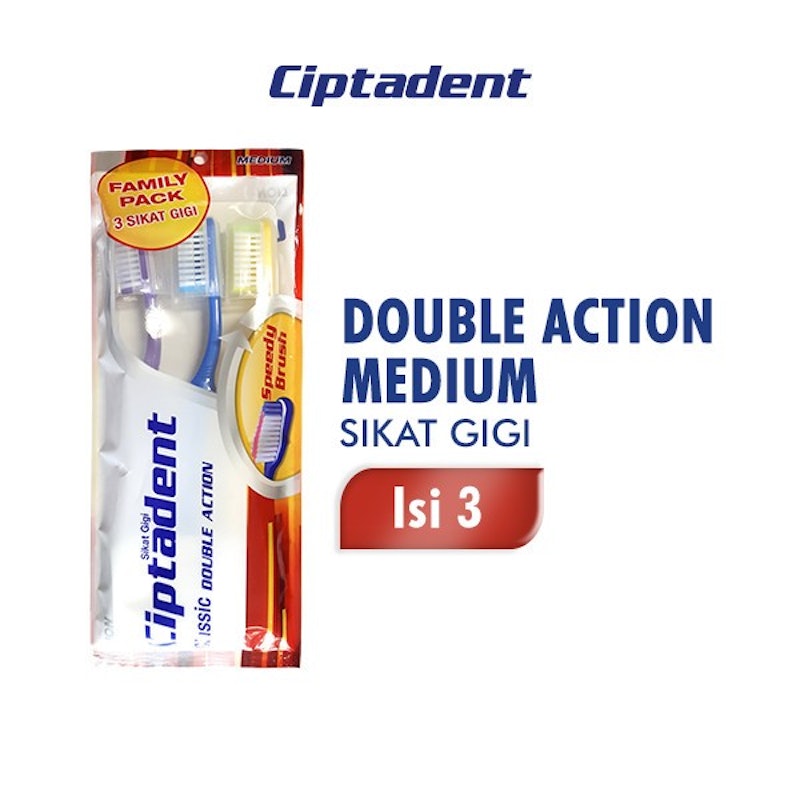 Ciptadent Sikat Gigi Classic Double Action Medium