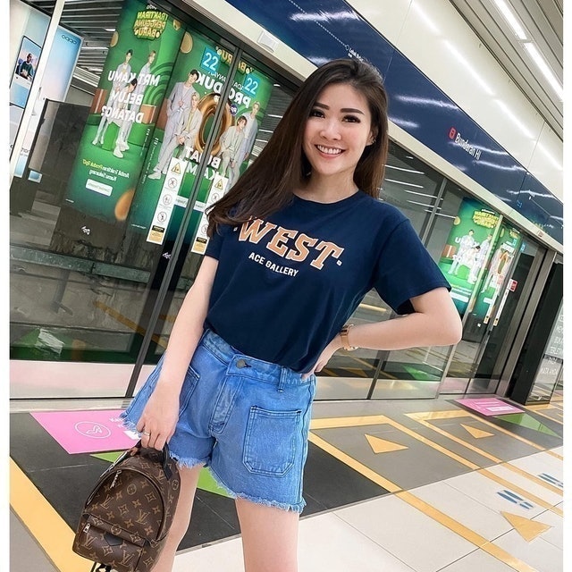 TroubleMaker Hotpant Jeans Blue