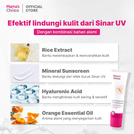 Mamac Distribusi Indo Mama’s Choice Daily Protection Face Moisturizer SPF 20 PA++