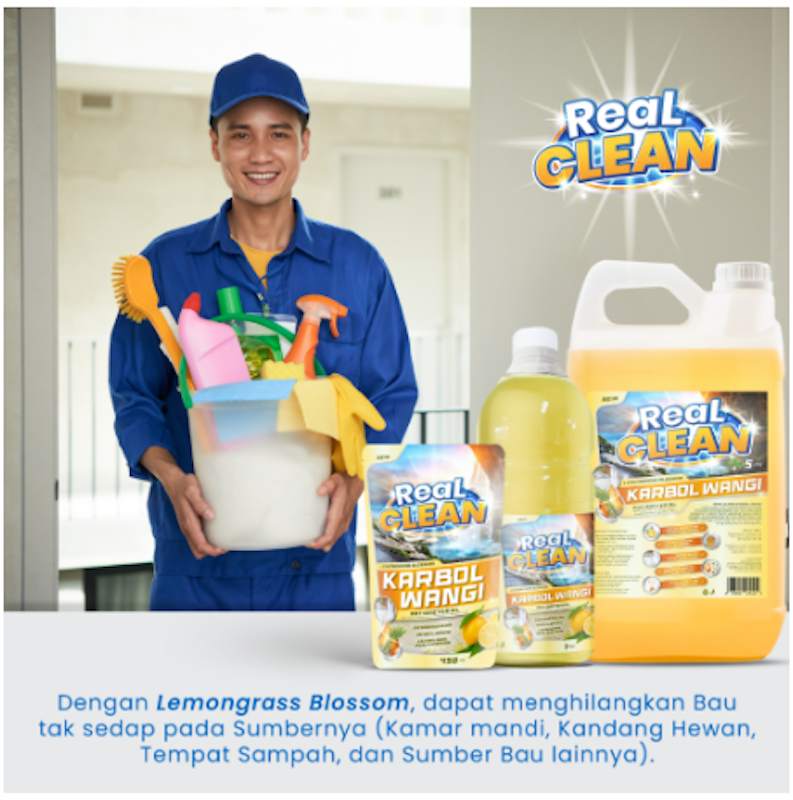 Real Clean Karbol Wangi Lemongrass Blossom 4
