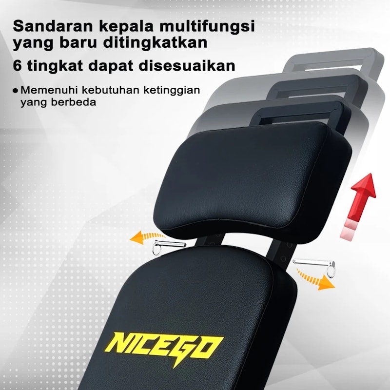 NICEGO Sit Up Bench Dumbbell 2