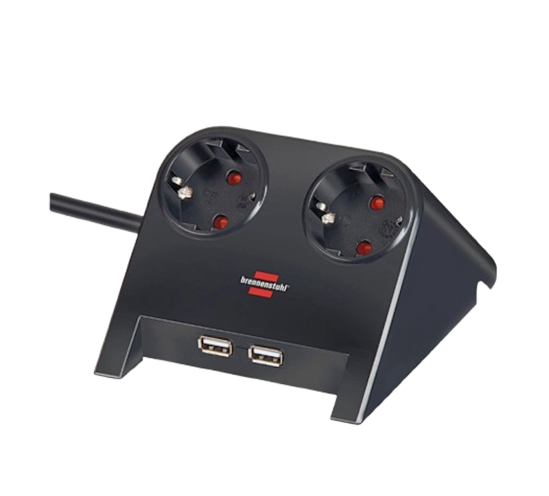 Brennenstuhl Desktop-Power USB-Charger 2-way Socket