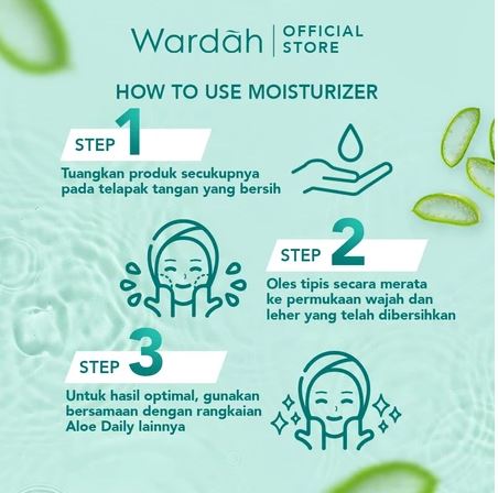 Paragon Technology and Innovation Wardah Nature Daily Aloe Hydramild Moisturizer Cream 