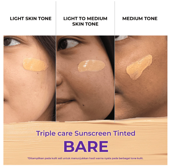 Facetology Innovation Technology Facetology Triple Care Sunscreen Tinted SPF 50 PA++++