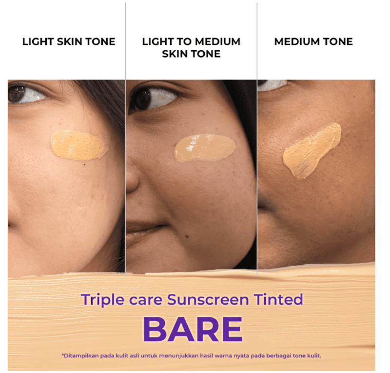 Triple Care Sunscreen Tinted SPF 50 PA++++ 3