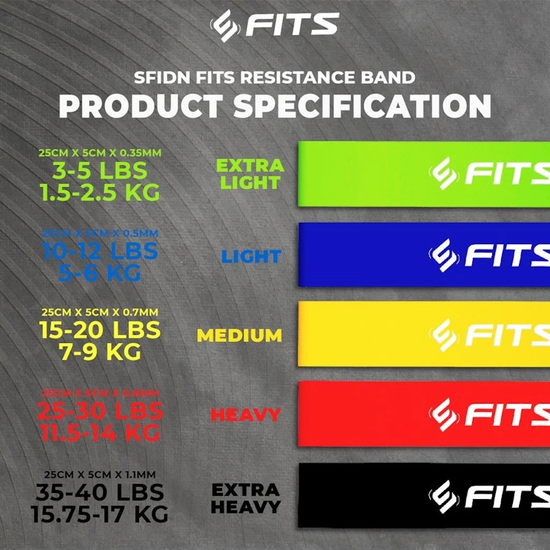 SFIDN FITS Resistance Band Yoga 5