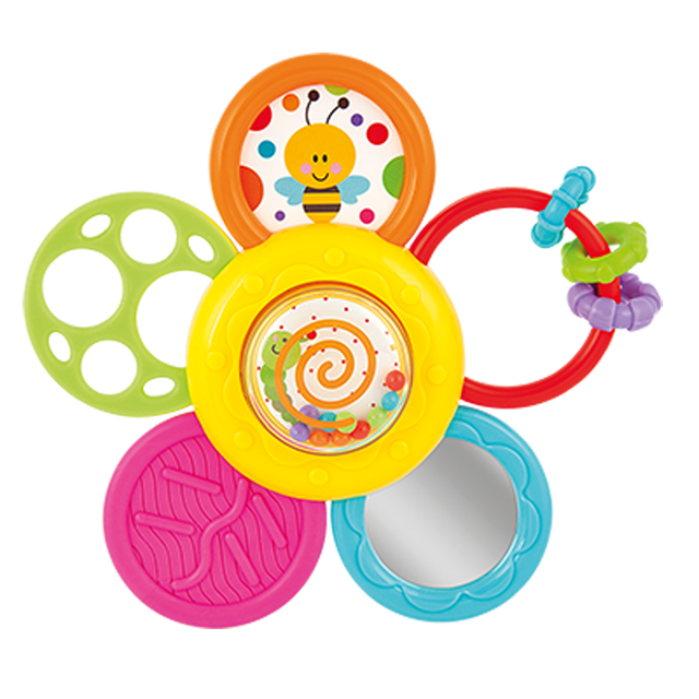 Daisy Spin Rattle 'N Teether ｜ 000776