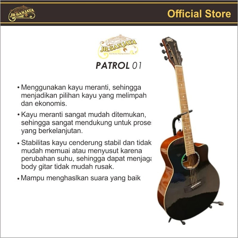JR.Sanjaya Patrol 01 Gitar Akustik Elektrik 7545 2