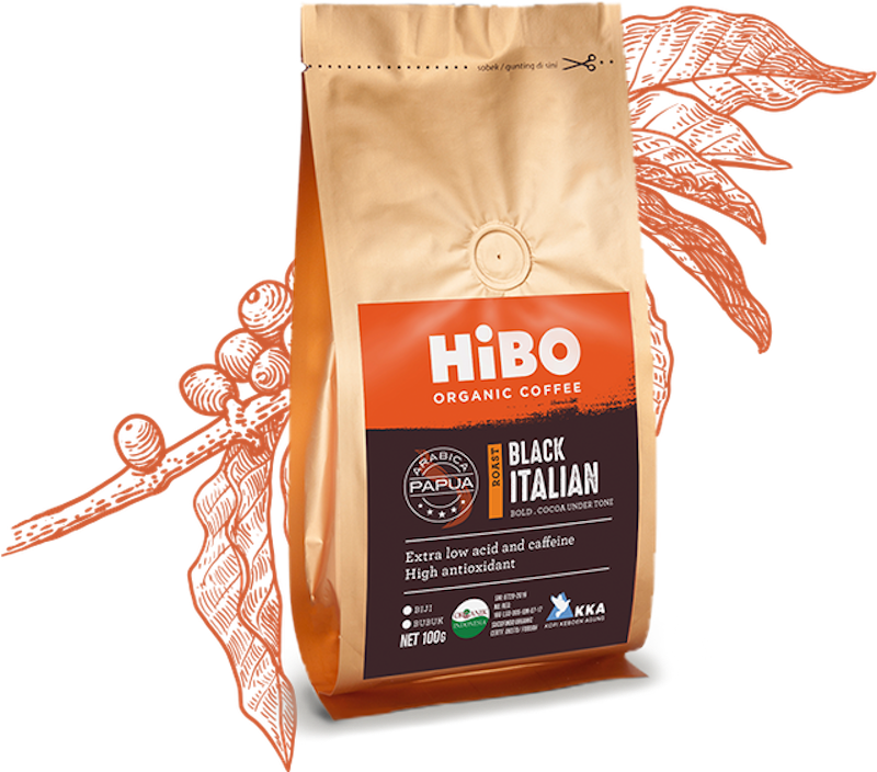 HiBO Organic Coffee Black Italian 1