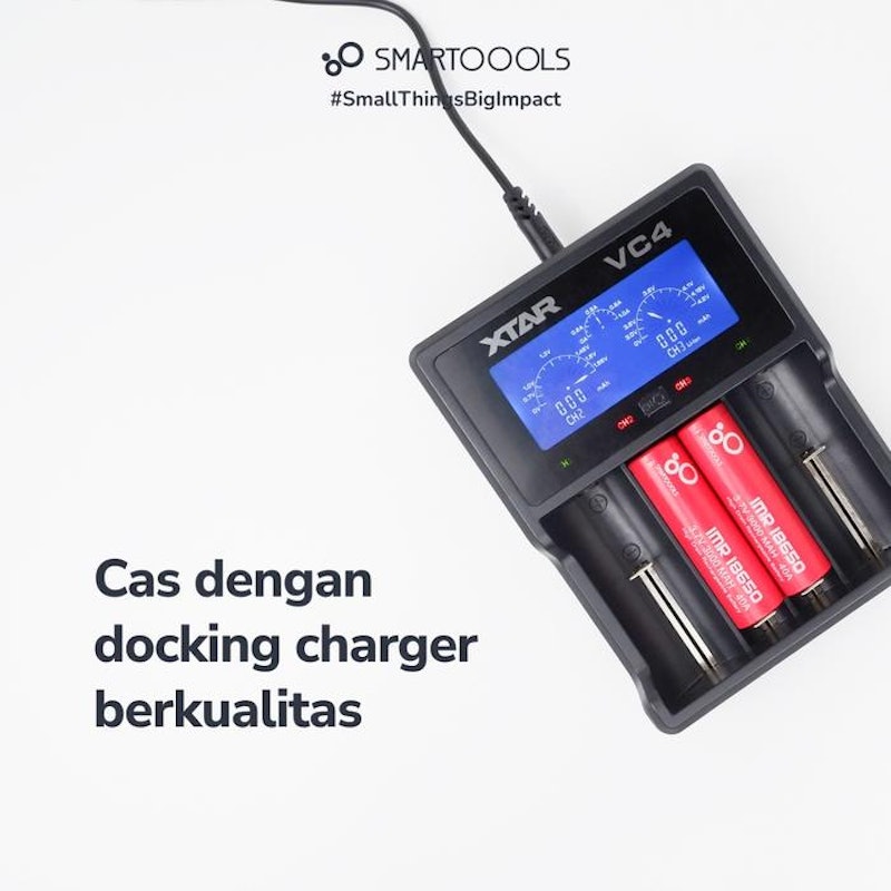 Smartoools High Drain Rechargeable Battery 3000 mAh 3