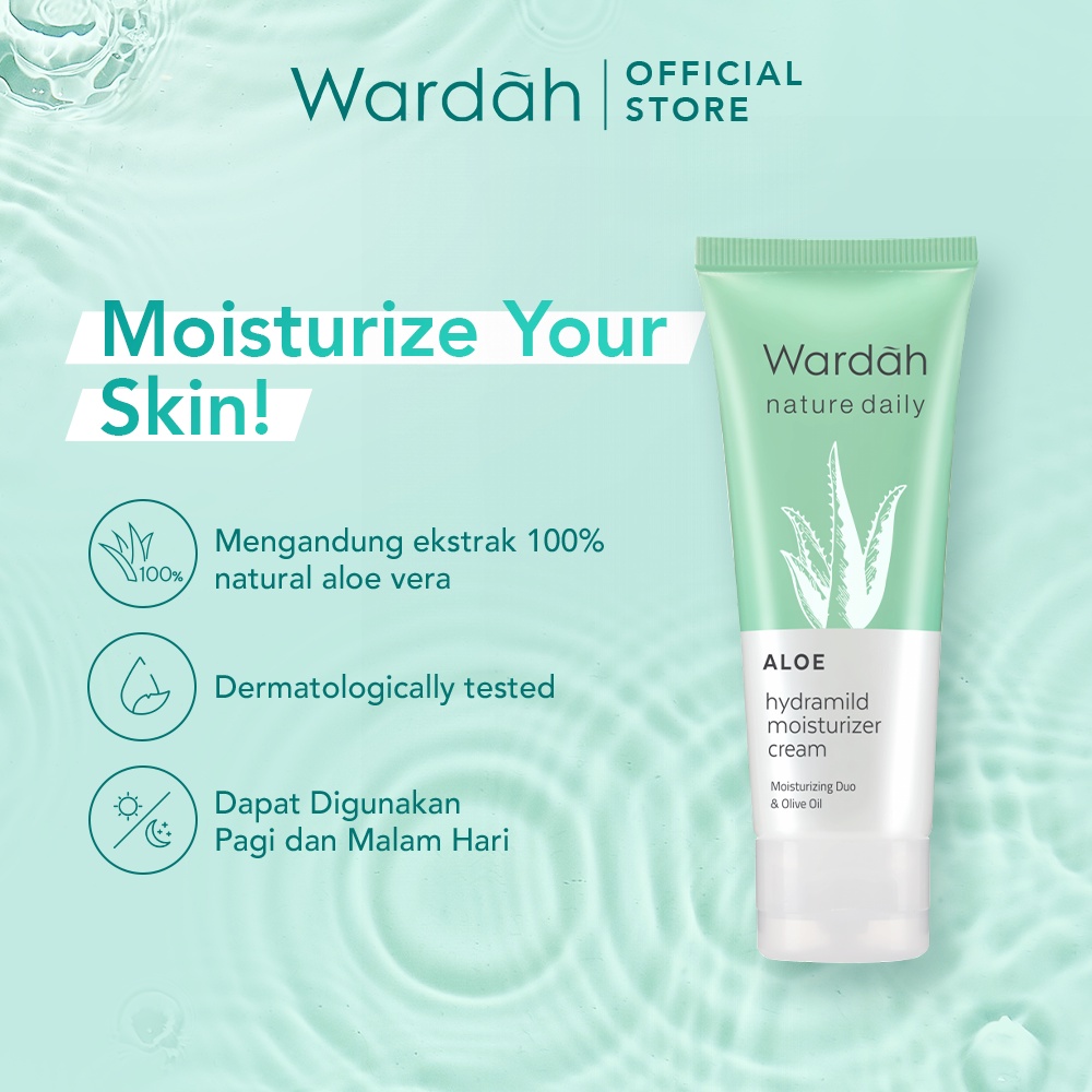 Paragon Technology and Innovation Wardah Nature Daily Aloe Hydramild Moisturizer Cream