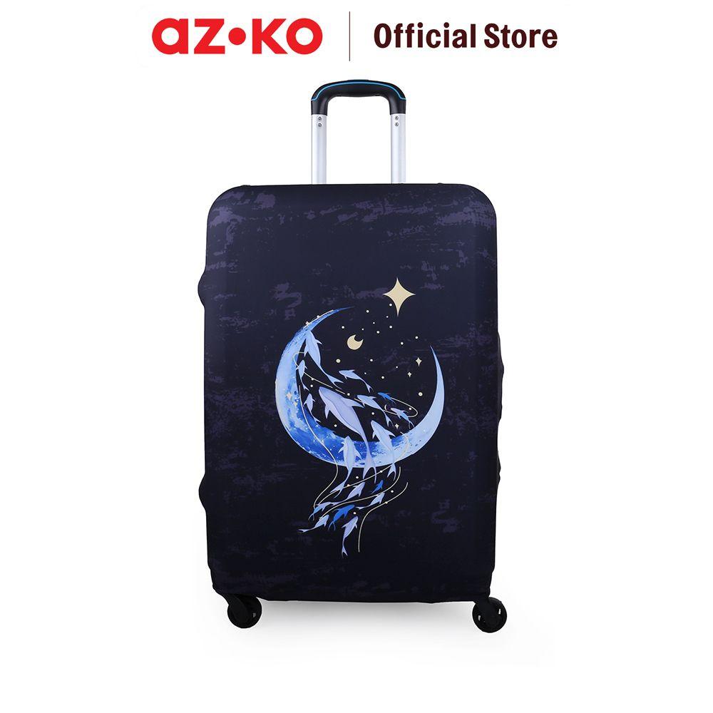 Passport Sarung Koper Whale Embrace Moon Pelindung Koper Motif 3