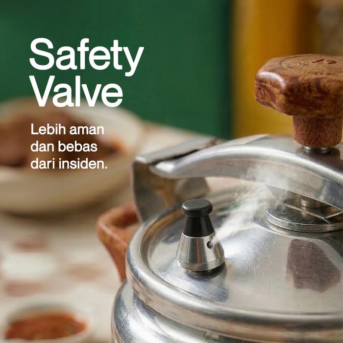 Oxone Presto Panci Daging Alumunium Pressure Cooker 12 Liter OX-2012